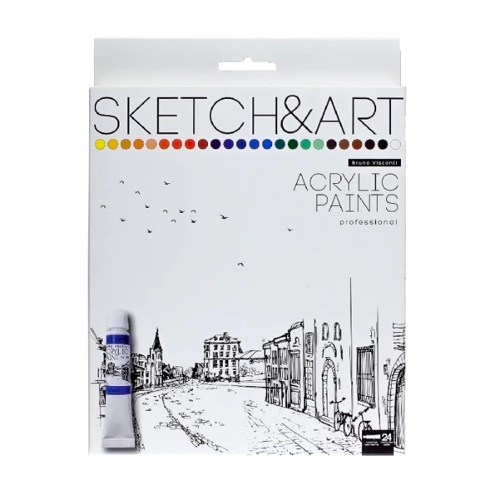 Bruno Visconti Sketch&Art Akrilik Boya 24x12ml No:70-0017