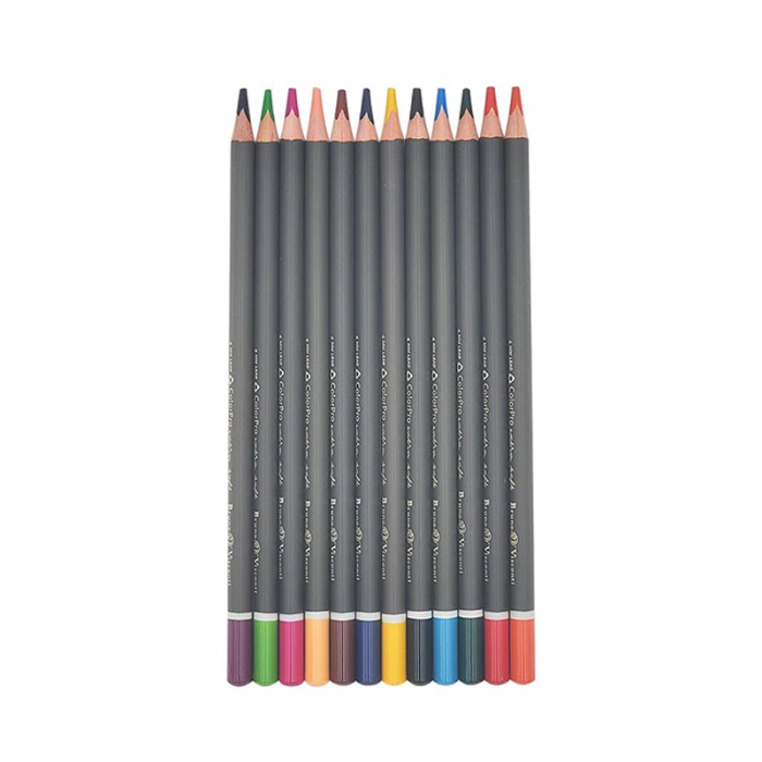 Bruno Visconti Sketch&Art Profesyonel Kuru Boya Kalemi 12 Renk Metal Kutuda No:30-0040