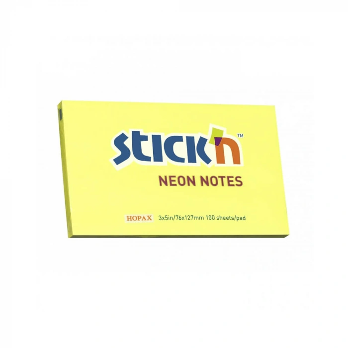 Stickn Yapışkanlı Not Kağıdı 76X127 Sarı 21135