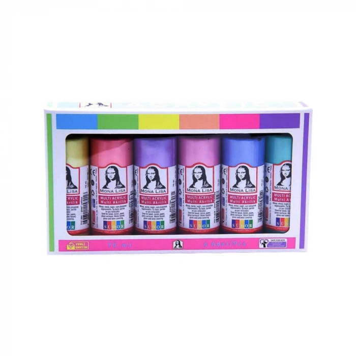 Südor Akrilik Boya Multi 6x70 ml İnci Set