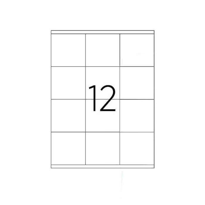 Tanex Laser Etiket Kod 2312 70mm x 70mm