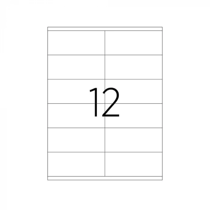 Tanex Laser Etiket Kod 2512 105mm x 46mm