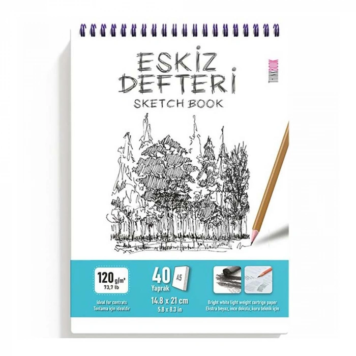 Thinkbook Eskiz Serisi A5 40 Sayfa Eskiz Defteri