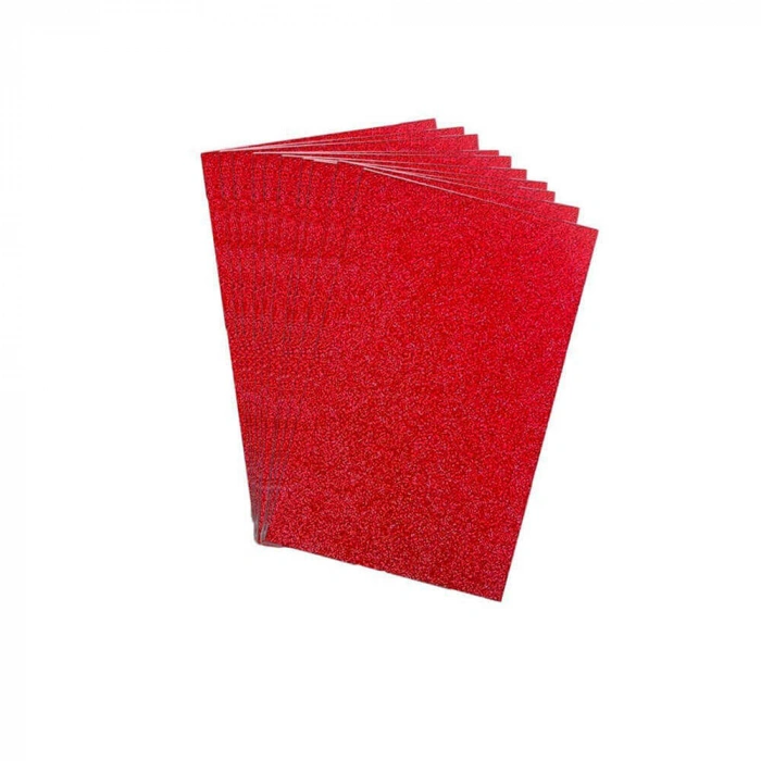 Ticon Fon Kartonu 50x70 Simli Kırmızı 10lu