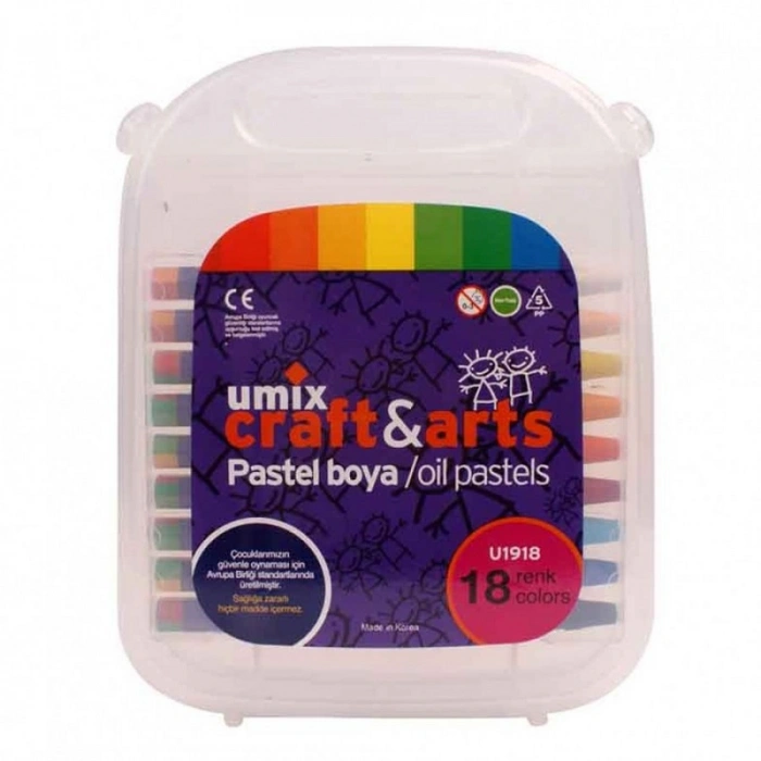 UMİX 18 RENK PASTEL BOYA U1918 (ÖZEL FİYAT)