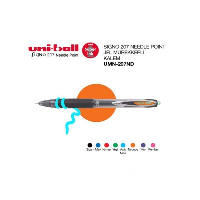 UNİ UMN-207ND SİGNO İĞNE UÇLU JEL KALEM 0.7 TURUNCU