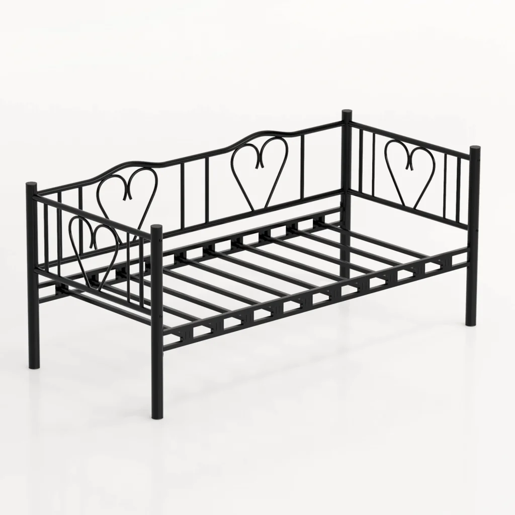 Brono Metal Divan, Karyola, Siyah 90x200