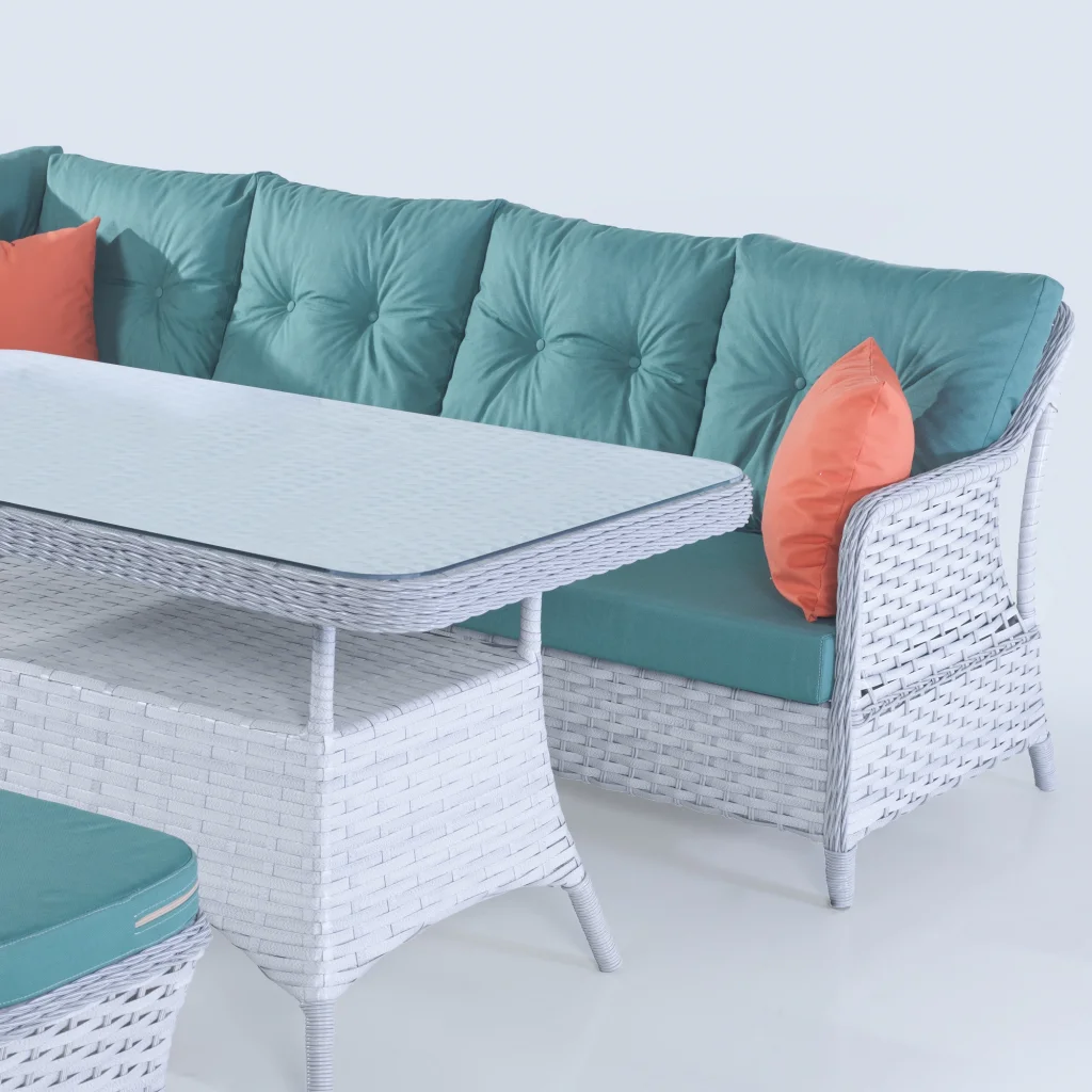 Belove Rattan Köşe Bahçe Takımı - Balkon & Bahçe Mobilyası