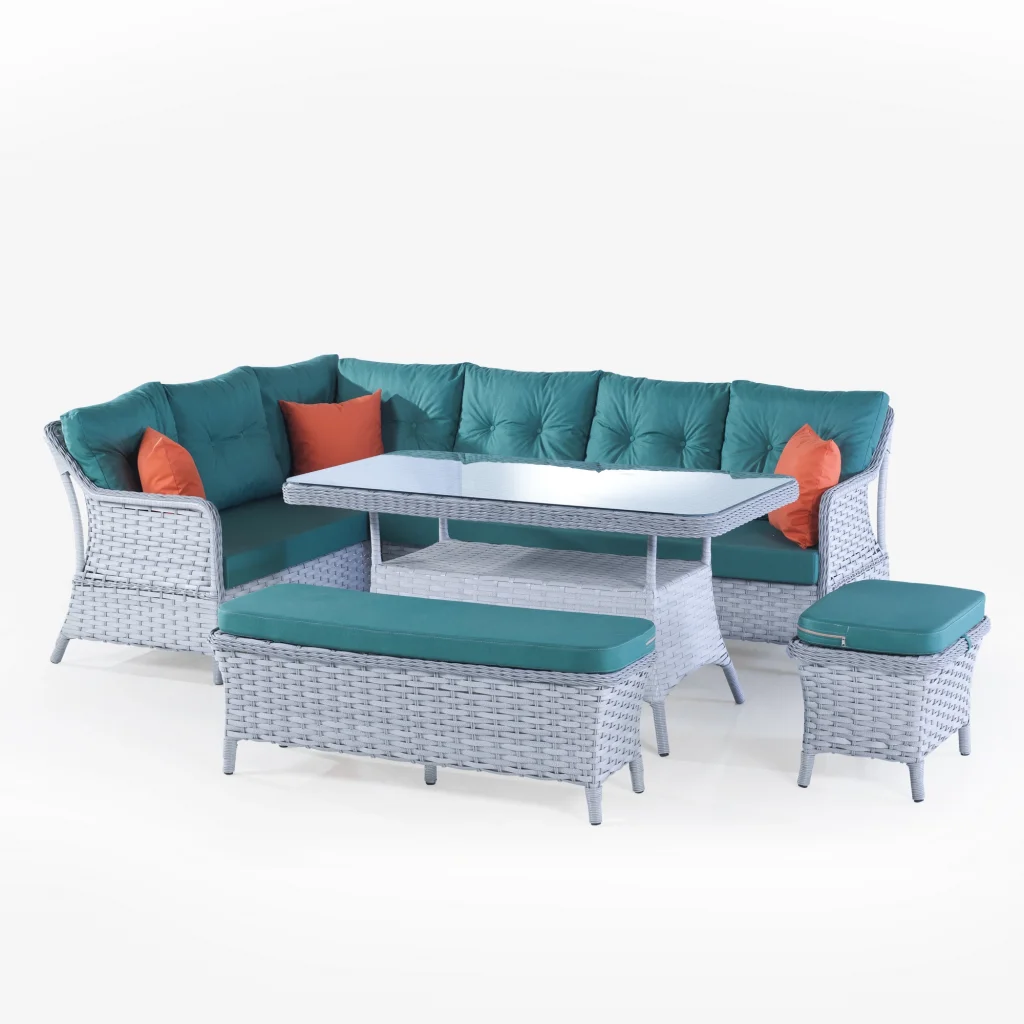 Belove Rattan Köşe Bahçe Takımı - Balkon & Bahçe Mobilyası