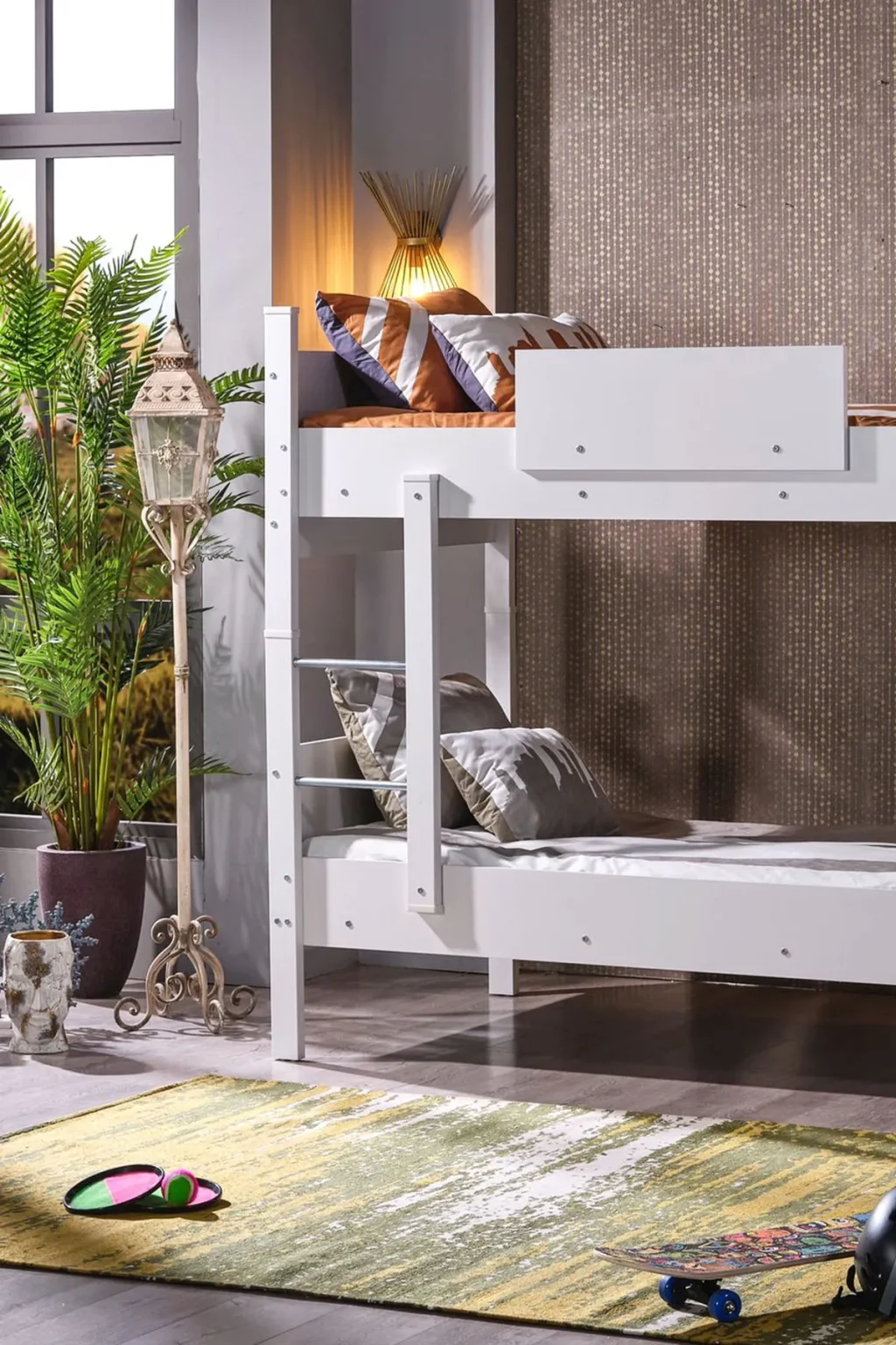 Mondo Ranza, İkiye Ayrılabilen MDF Profilli 90x190 cm, Beyaz