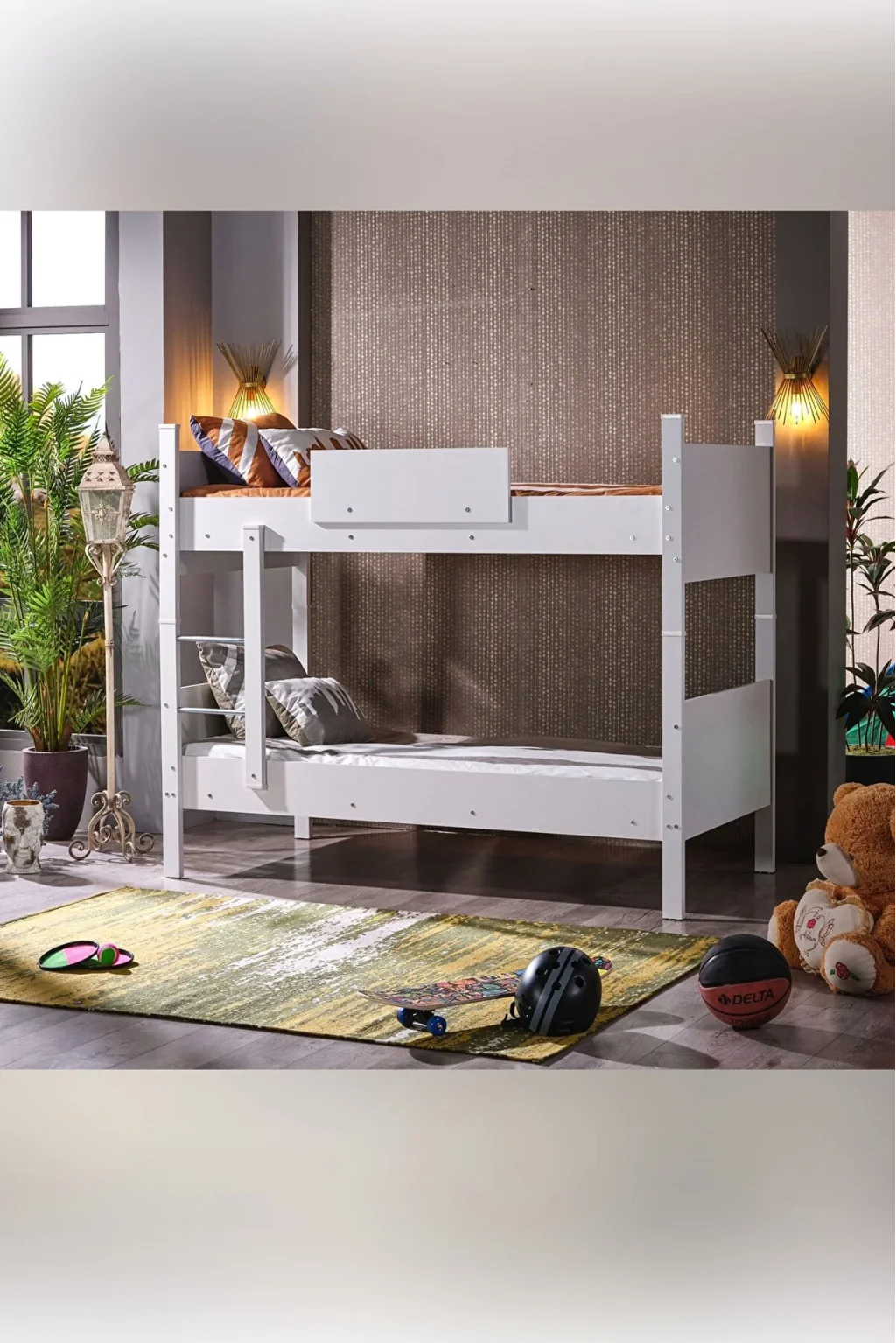 Mondo Ranza, İkiye Ayrılabilen MDF Profilli 90x190 cm, Beyaz