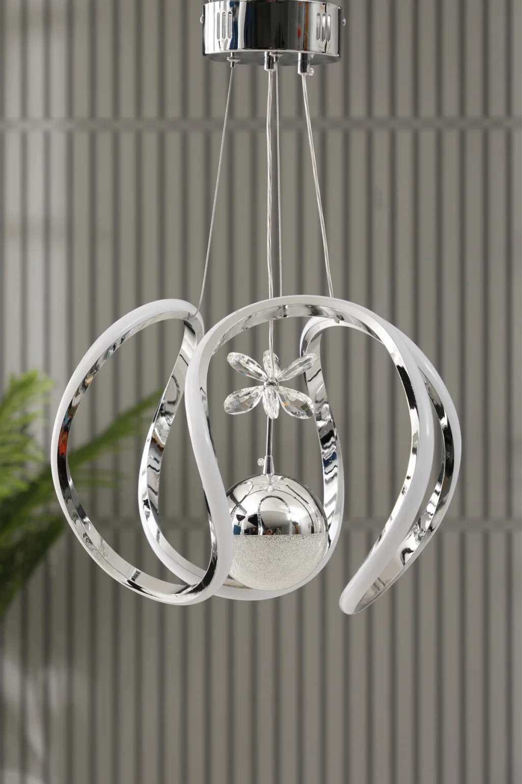 Dune 3 Renkli LED Avize - Tekli Taçlı Modern Aydınlatma