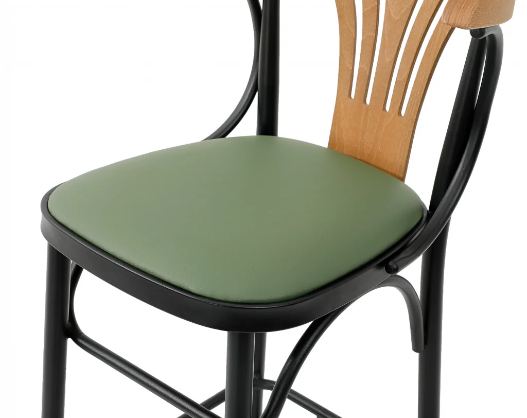 Limnihome Hermes Ahşap & Metal Bar Sandalyesi