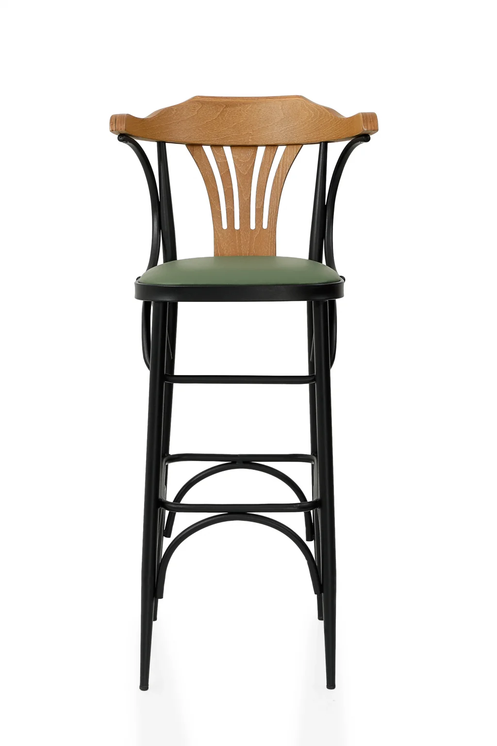 Limnihome Hermes Ahşap & Metal Bar Sandalyesi
