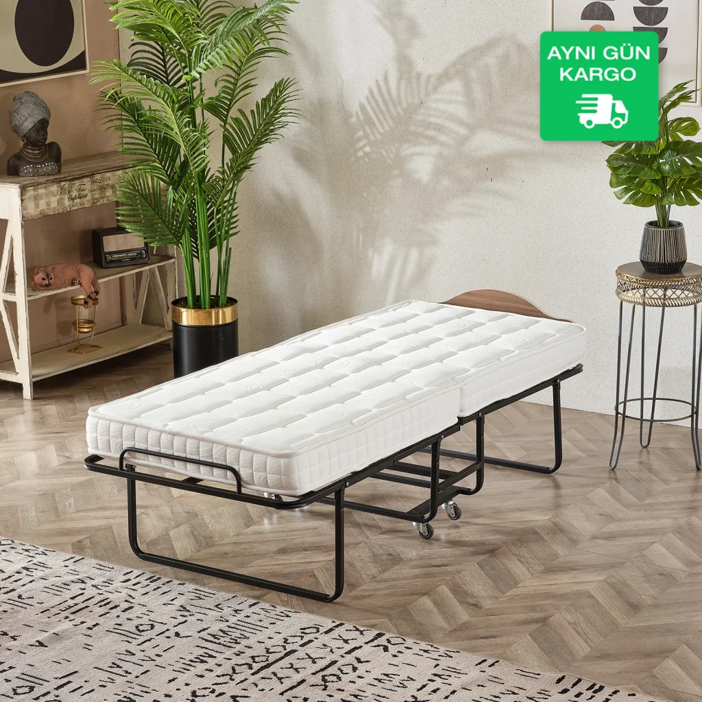 Simflex Katlanabilir Somya ve Yatak – Metal İskeletli, Taşınabilir ve Ortopedik