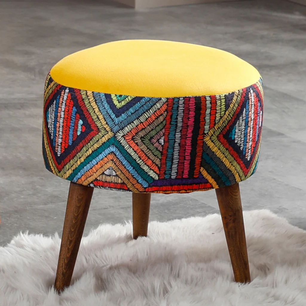 Zulu Berjer Set Etnik Desen- Sarı