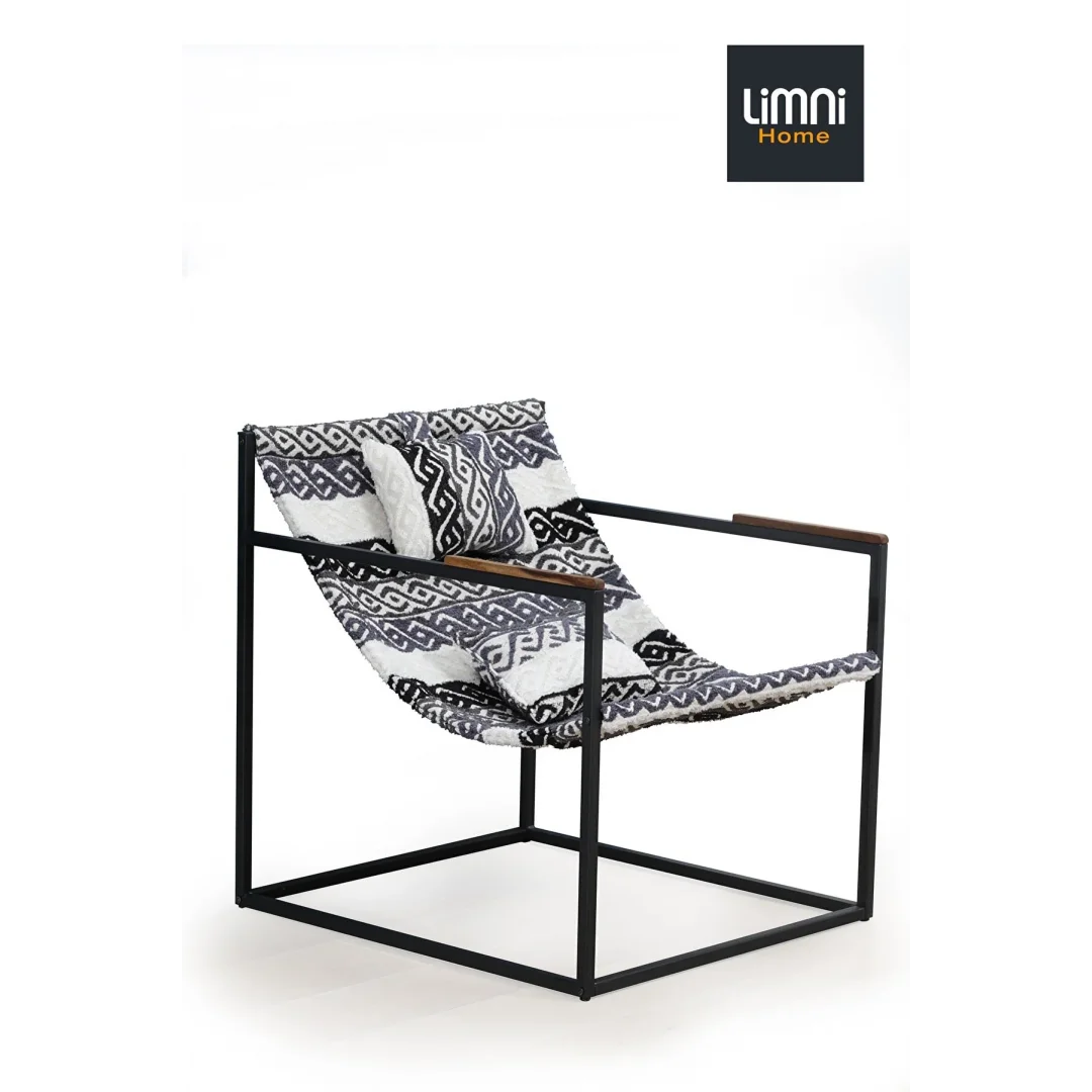 Oleron Teddy Etnik Desen Kumaşlı, Tekli Berjer