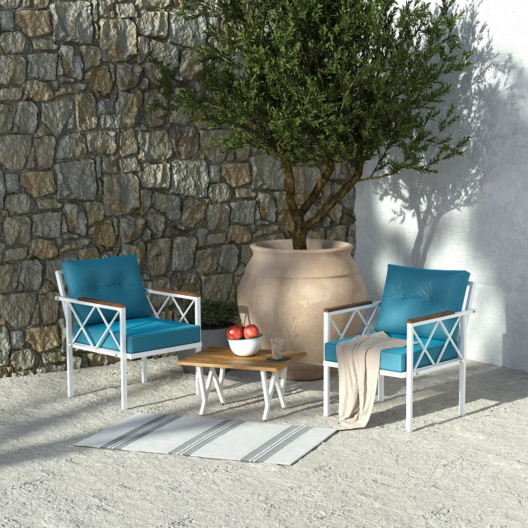 Venit 2’li Koltuk Ve Sehpa Takımı – Bahçe & Balkon Takımı