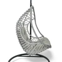 Birgi Tek Kişilik Rattan Bahçe ve Balkon Salıncağı | Dayanıklı & Şık Tasarım