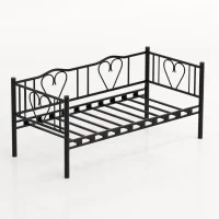 Brono Metal Divan, Karyola, Siyah 90x200