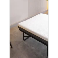 Limni Home Devon Metal Katlanır Karyola (Siyah) + Yatak