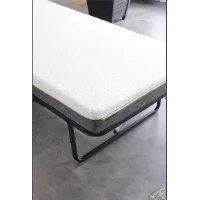 Limni Home Devon Metal Katlanır Karyola (Siyah) + Yatak