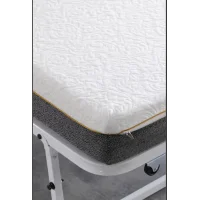 Devon Metal Katlanır Karyola + Yatak (Beyaz) | Limni Home