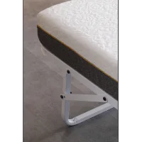 Devon Metal Katlanır Karyola + Yatak (Beyaz) | Limni Home