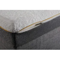 Lars Siyah Metal Divan Karyola 90x200 | Modern ve Şık Tek Kişilik Yatak