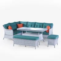 Belove Rattan Köşe Bahçe Takımı - Balkon & Bahçe Mobilyası