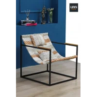 limni Home İskandinav sandalyesi Metal İskelet Berjer