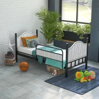 Loca Tek Kişilik Korkuluklu Metal Karyola - Çocuk & Genç Odası