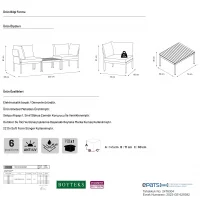 Mini Multilounge Siyah Küçük Balkon Mobilyası – Şezlong ve Köşe Bahçe Seti