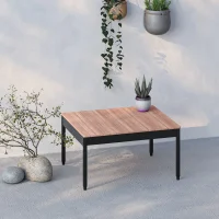 Mini Multilounge Siyah Orta Sehpa – Bahçe ve Balkon Mobilyası