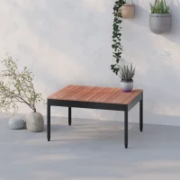 Mini Multilounge Siyah Orta Sehpa – Bahçe ve Balkon Mobilyası