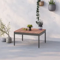 Mini Multilounge Gri Orta Sehpa – Bahçe ve Balkon Mobilyası