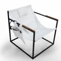 Oleron Teddy Kumaşlı, İreko Ahşap Kollu, Metal İskeletli Berjer