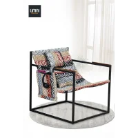 Oleron Teddy Etnik Desen Kumaşlı, Tekli Berjer