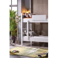 Mondo Ranza, İkiye Ayrılabilen MDF Profilli 90x190 cm, Beyaz