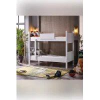 Mondo Ranza, İkiye Ayrılabilen MDF Profilli 90x190 cm, Beyaz