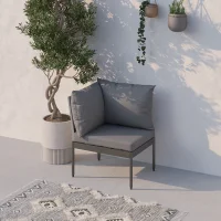 Mini Multilounge Gri Tekli Modül – Bahçe ve Balkon Koltuğu