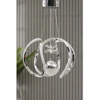 Dune 3 Renkli LED Avize - Tekli Taçlı Modern Aydınlatma