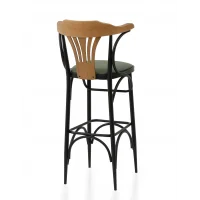 Limnihome Hermes Ahşap & Metal Bar Sandalyesi
