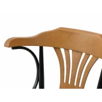 Limnihome Hermes Ahşap & Metal Bar Sandalyesi