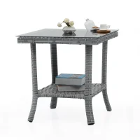 Luna Rattan Sehpa – Bahçe, Balkon ve Teras Mobilyası