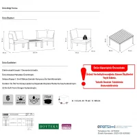 Mini Multilounge Krem Küçük Balkon Mobilyası – Şezlong ve Köşe Bahçe Seti