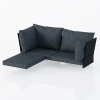 Mini Multilounge Antrasit Kumaş Seti – Bahçe ve Balkon Mobilyası Kılıfı