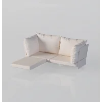 Mini Multilounge Krem Kumaş Seti – Bahçe ve Balkon Mobilyası Kılıfı