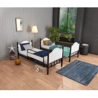 Pirimis Ahşap Başlıklı Metal Ranza – Genç Odası, 90×190 cm