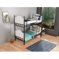 Pirimis Ahşap Başlıklı Metal Ranza – Genç Odası, 90×190 cm